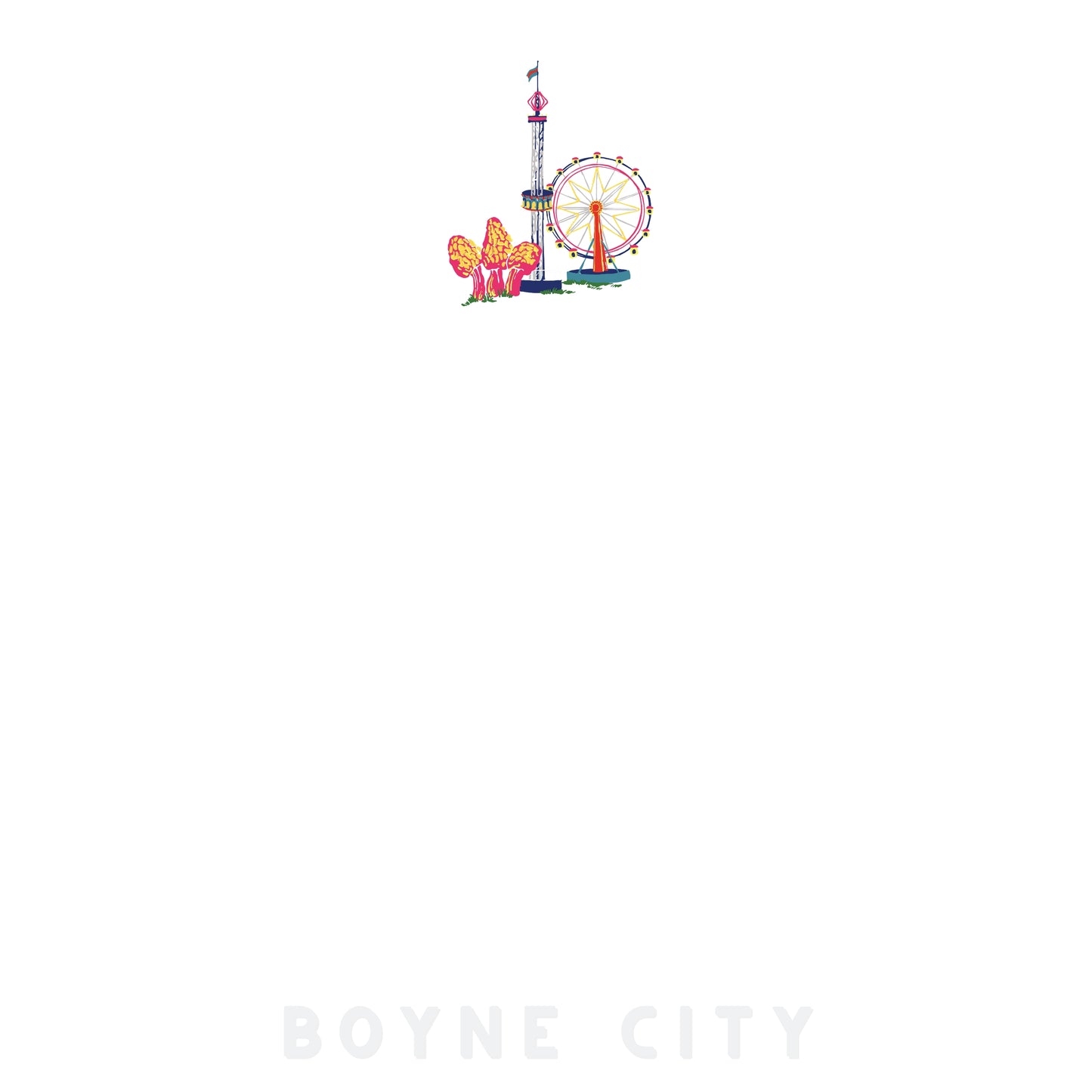 BOYNE CITY - Morel Festival - 3x3" Sticky Notes | Up North POP ART Collection