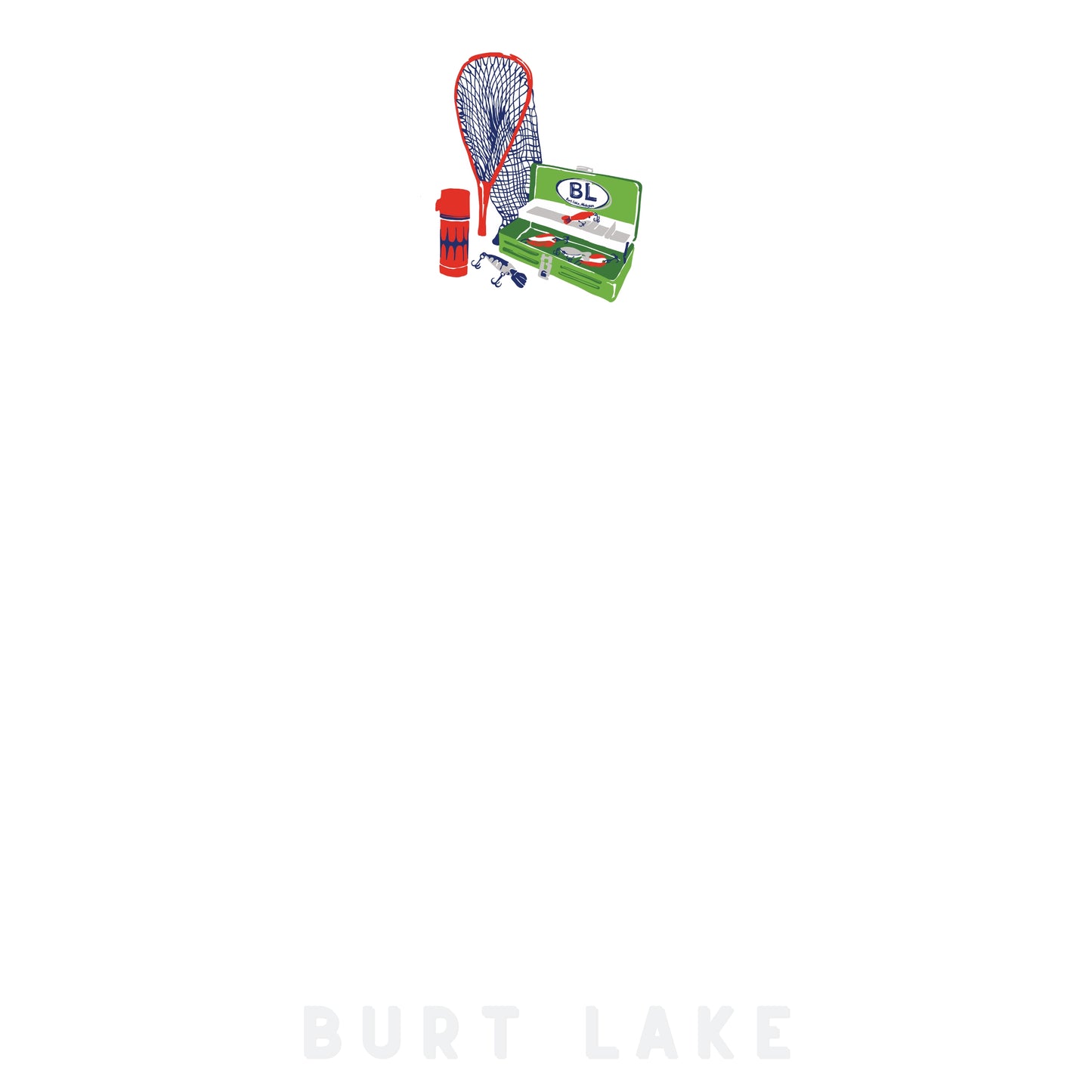 BURT LAKE - Lake Tackle Box - 3x3" Sticky Notes | Up North POP ART Collection