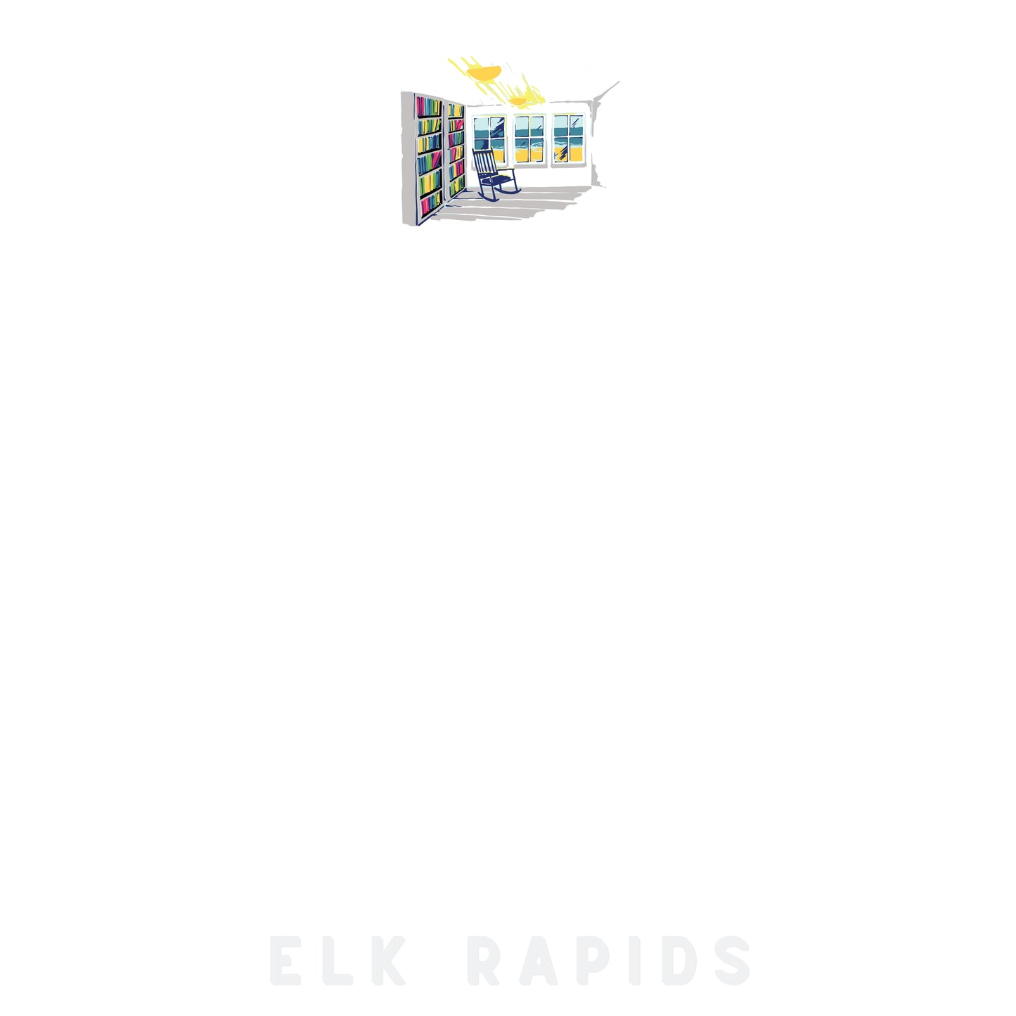 ELK RAPIDS - Island House Library - 3x3" Sticky Notes | Up North POP ART Collection