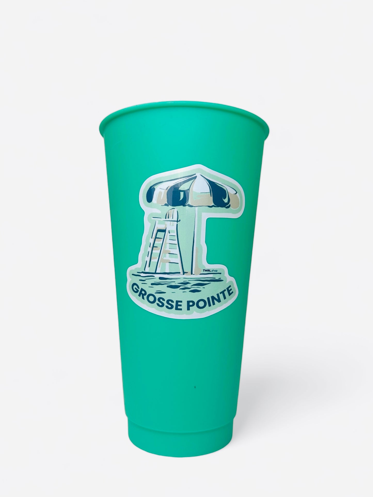 GROSSE POINTE - POP ART - 3" Vinyl Sticker - The Umbrellas of the Pointes Parks