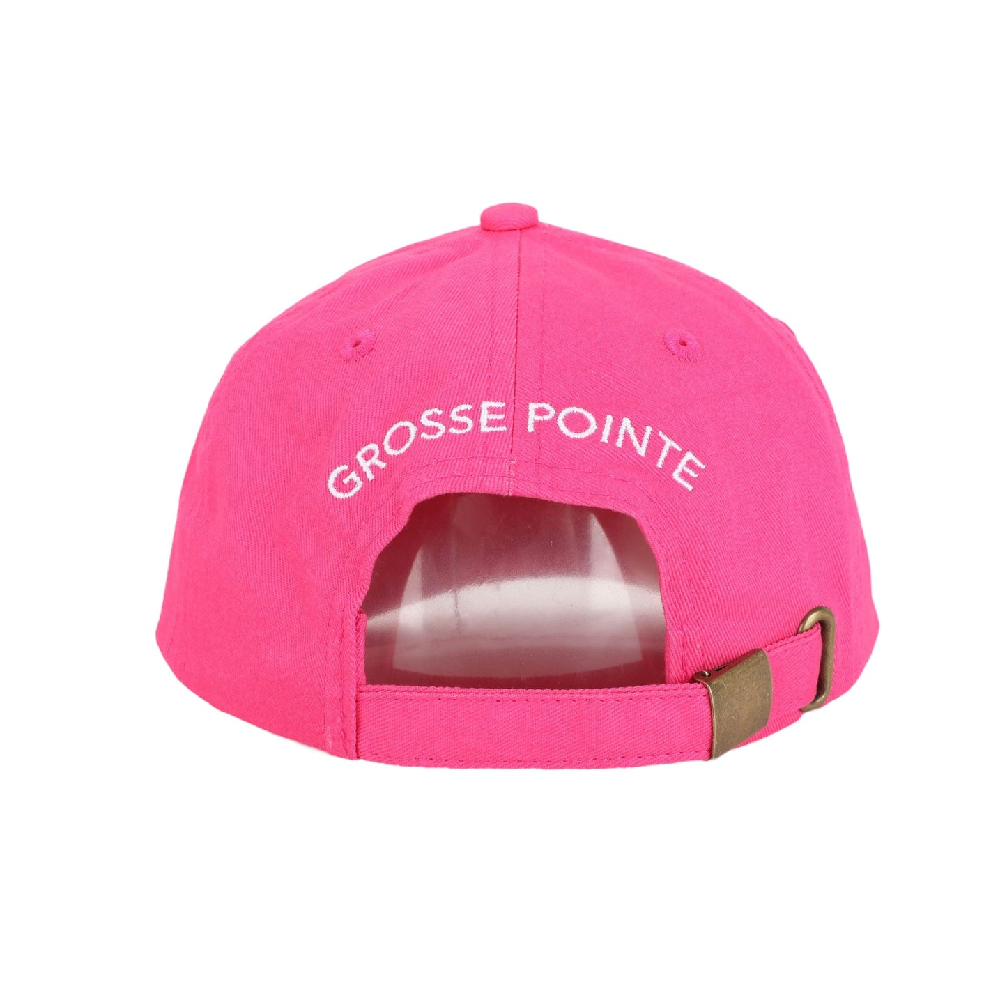 GROSSE POINTE - POP ART - 100% Cotton Twill Embroidered Baseball CHILD Hat - The Fish Fly - Sign of the Mermaid Pink