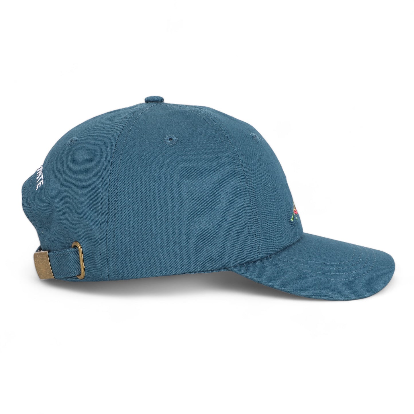 GROSSE POINTE - POP ART - 100% Cotton Twill Embroidered Baseball Hat - The Fish Fly - Lake Michigan Blue