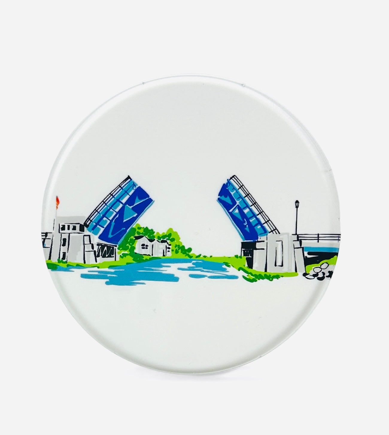 CHARLEVOIX - POP ART - Lucite Coasters - Set of 4