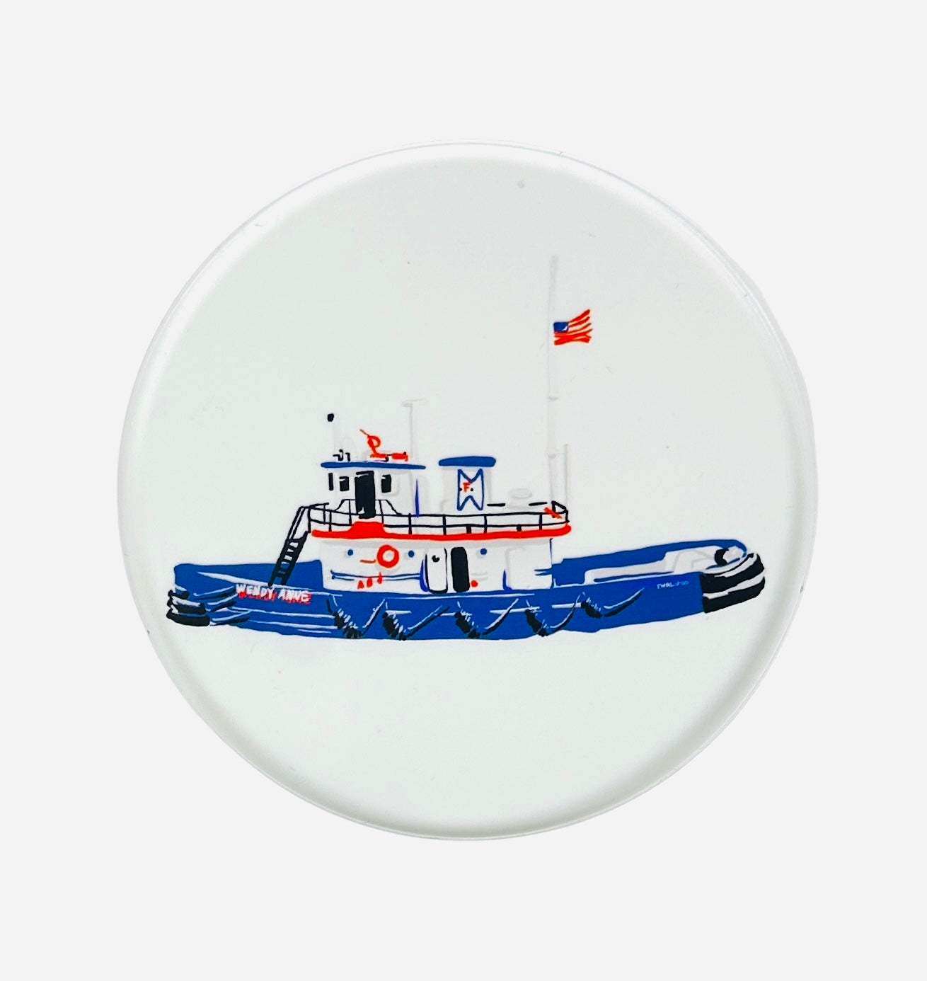 CHARLEVOIX - POP ART - Lucite Coasters - Set of 4