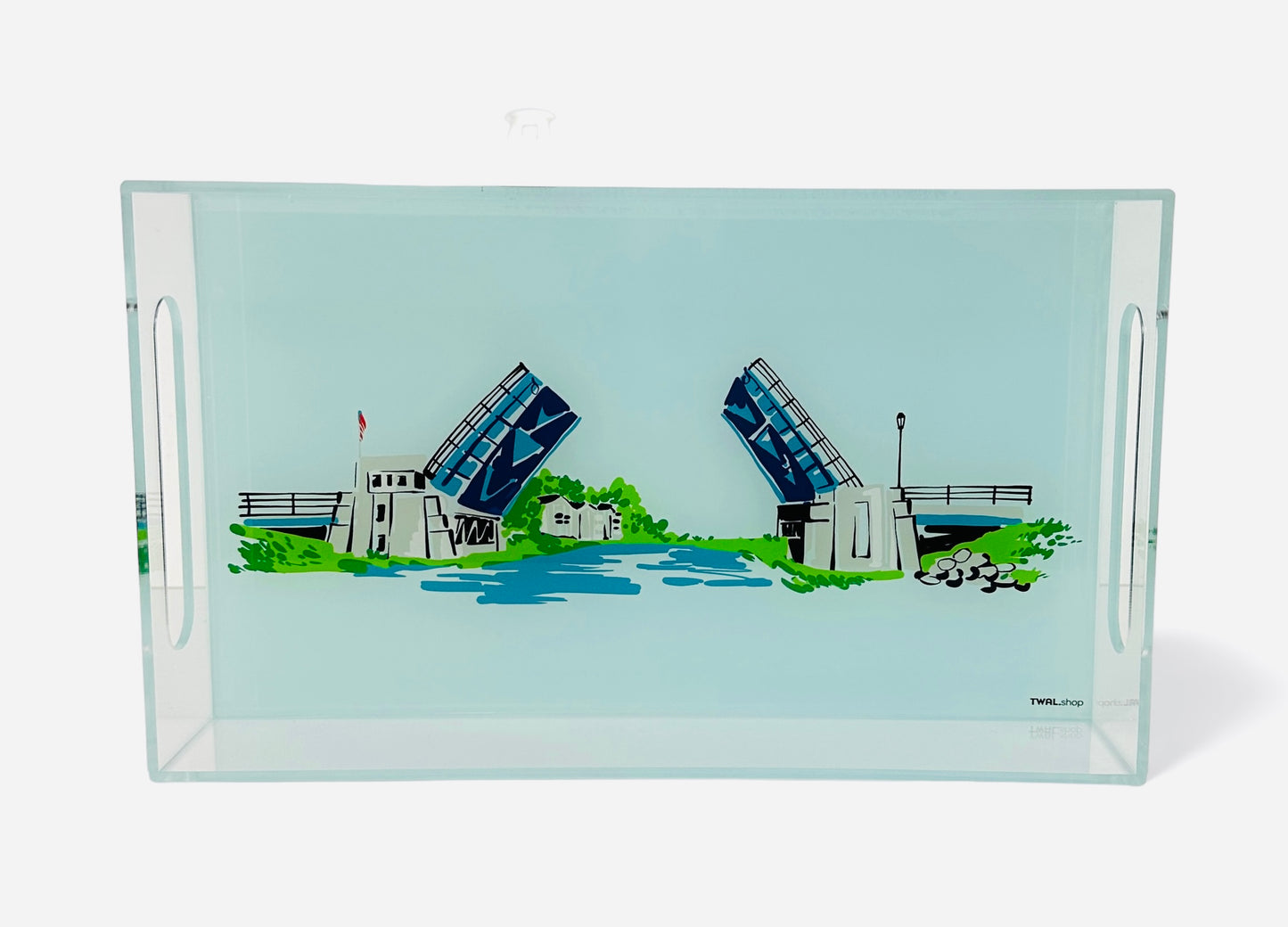 CHARLEVOIX - POP ART - Lucite Tray - The Blue Bridge