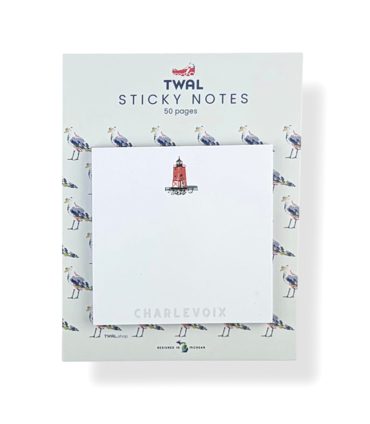 SOUTH PIER LIGHTHOUSE - 3x3" Sticky Notes | Charlevoix POP ART Collection