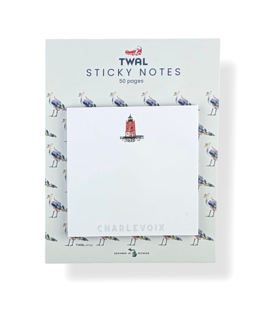 SOUTH PIER LIGHTHOUSE - 3x3" Sticky Notes | Charlevoix POP ART Collection