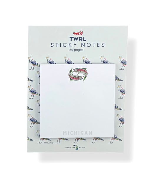 RAINBOW TROUT - 3x3" Sticky Notes| Great Lakes POP ART Collection