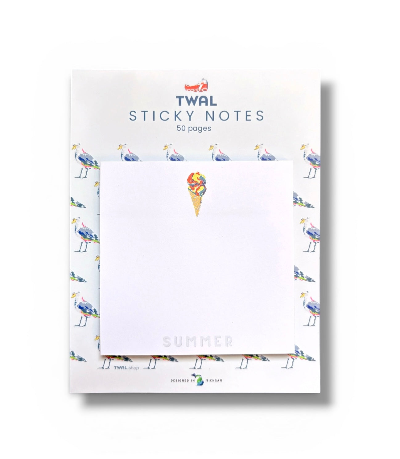 UP NORTH - POP ART ICONS - Superman Ice Cream - Sticky Notes