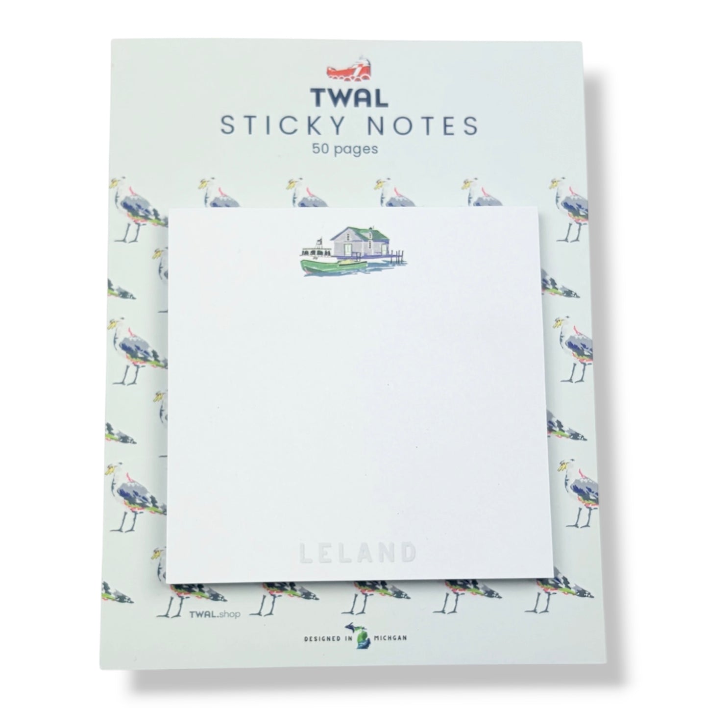 NORTHPORT - Woolsey Memorial Airport - 3x3" Sticky Notes | Up North POP ART Collection