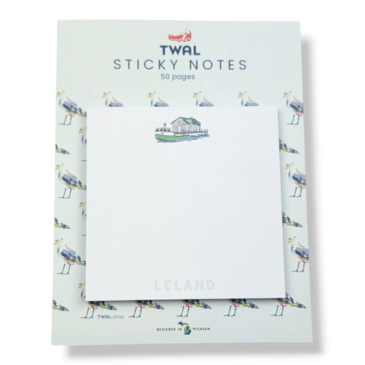 NORTHPORT - Woolsey Memorial Airport - 3x3" Sticky Notes | Up North POP ART Collection