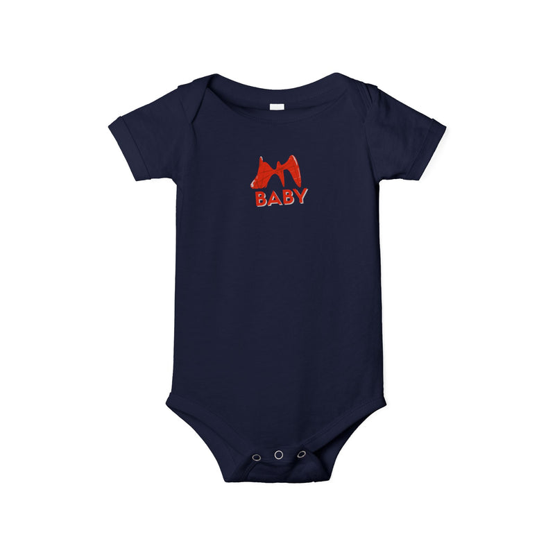 Calder La Grande Vitesse baby onesie by TWAL, Grand Rapids Pop Art Collection