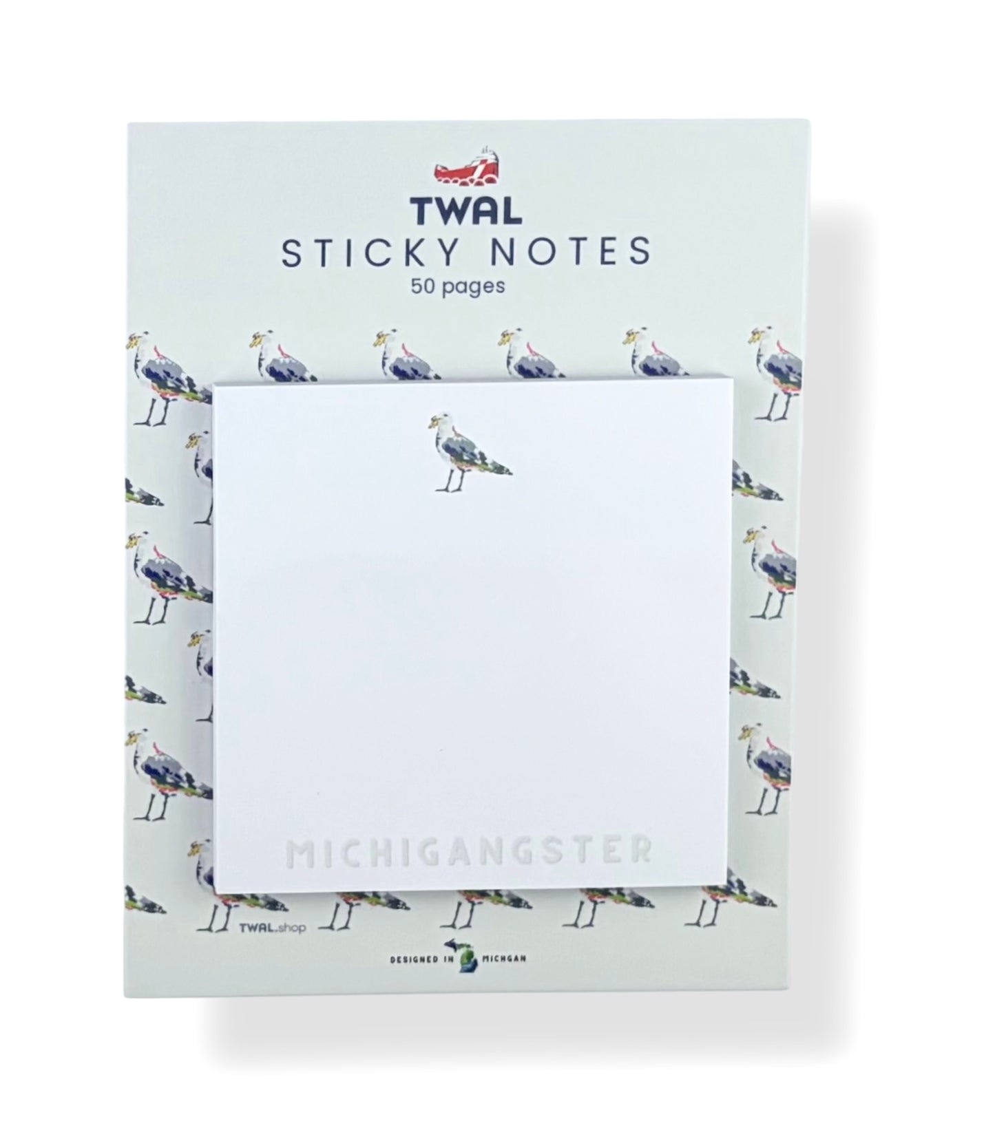 MICHIGANGSTER SEAGULL & Fries - 3x3" Sticky Notes| Great Lakes POP ART Collection