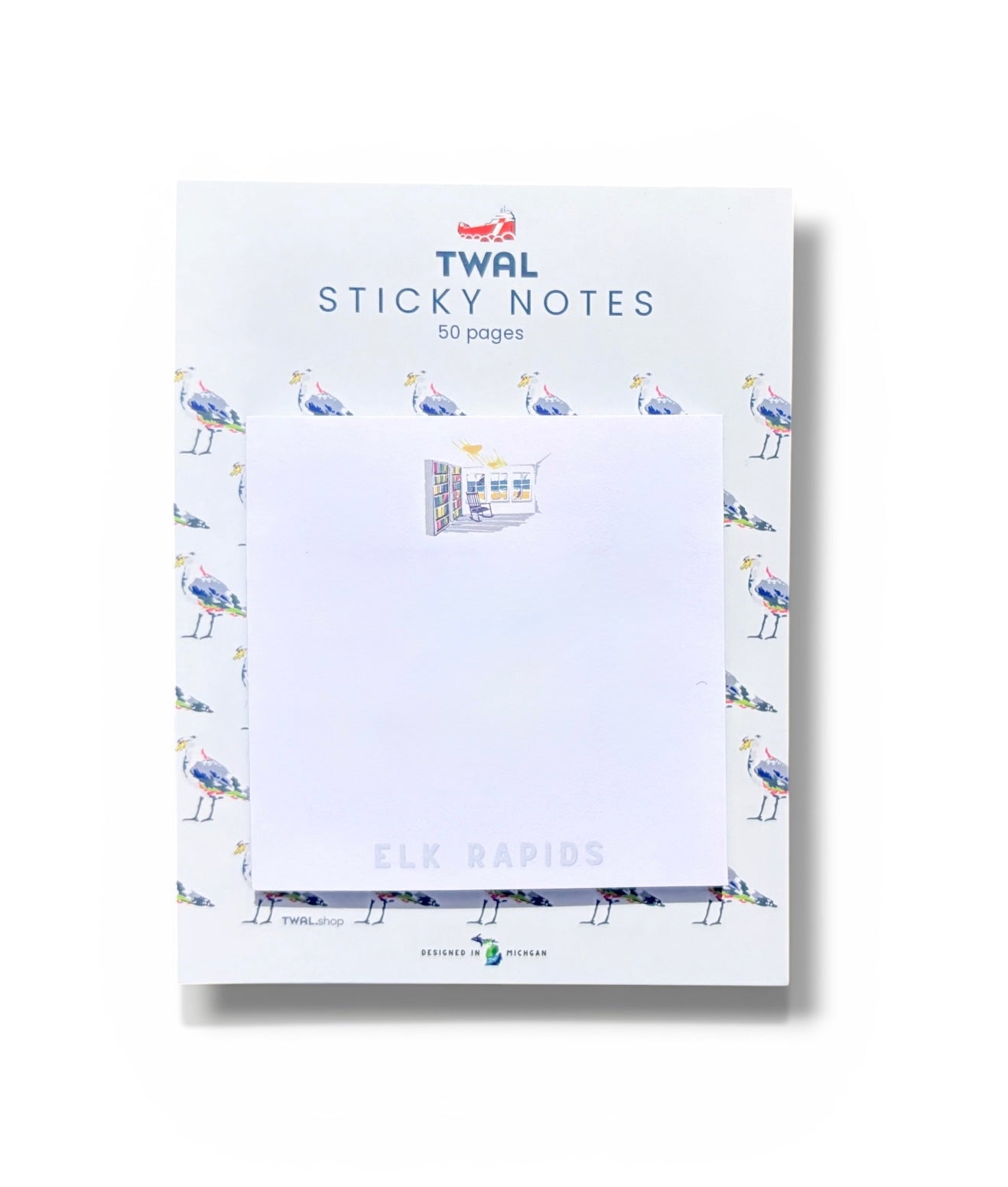 UP NORTH - POP ART PLACES - Elk Rapids - Island House Library - Sticky Notes