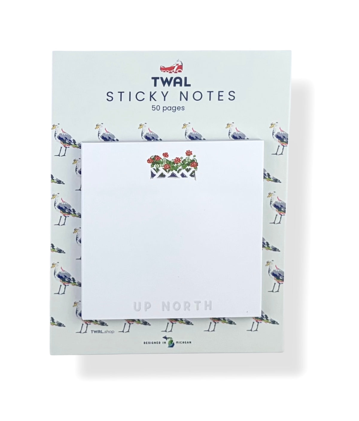 GERANIUMS - 3x3" Sticky Notes | Great Lakes POP ART Collection