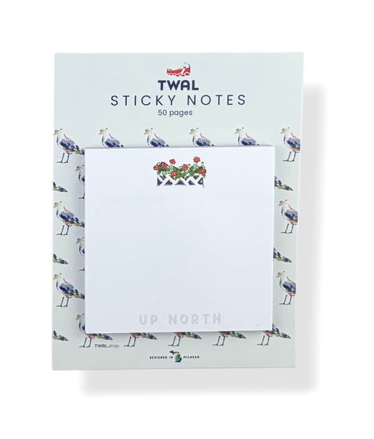 GERANIUMS - 3x3" Sticky Notes | Great Lakes POP ART Collection