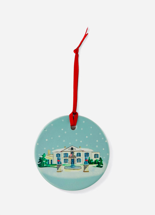 GROSSE POINTE - CLASSIC Christmas Ornament - The War Memorial - Lake St. Clair Blue