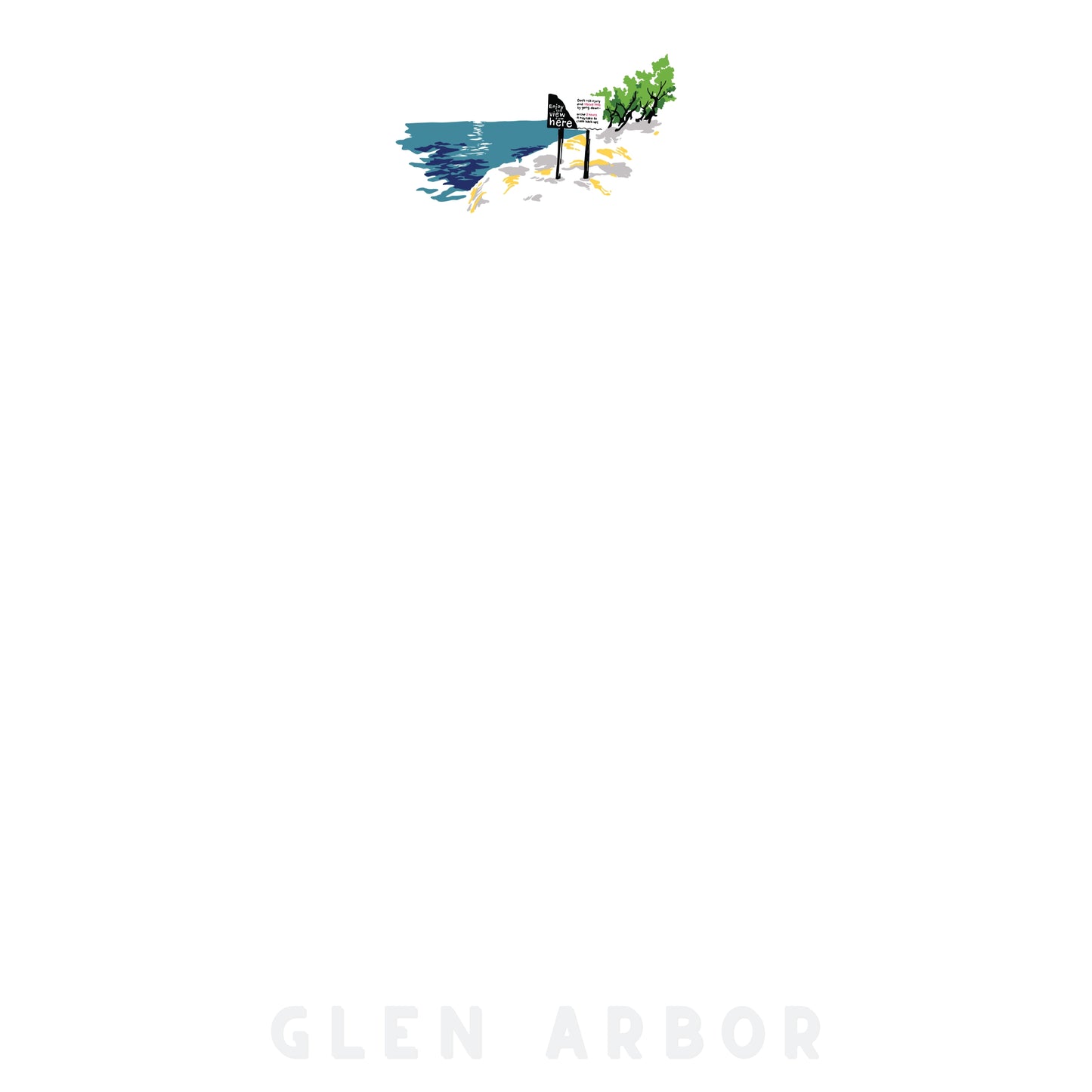 UP NORTH - POP ART PLACES - Glen Arbor - Sleeping Bear Dunes - Sticky Notes