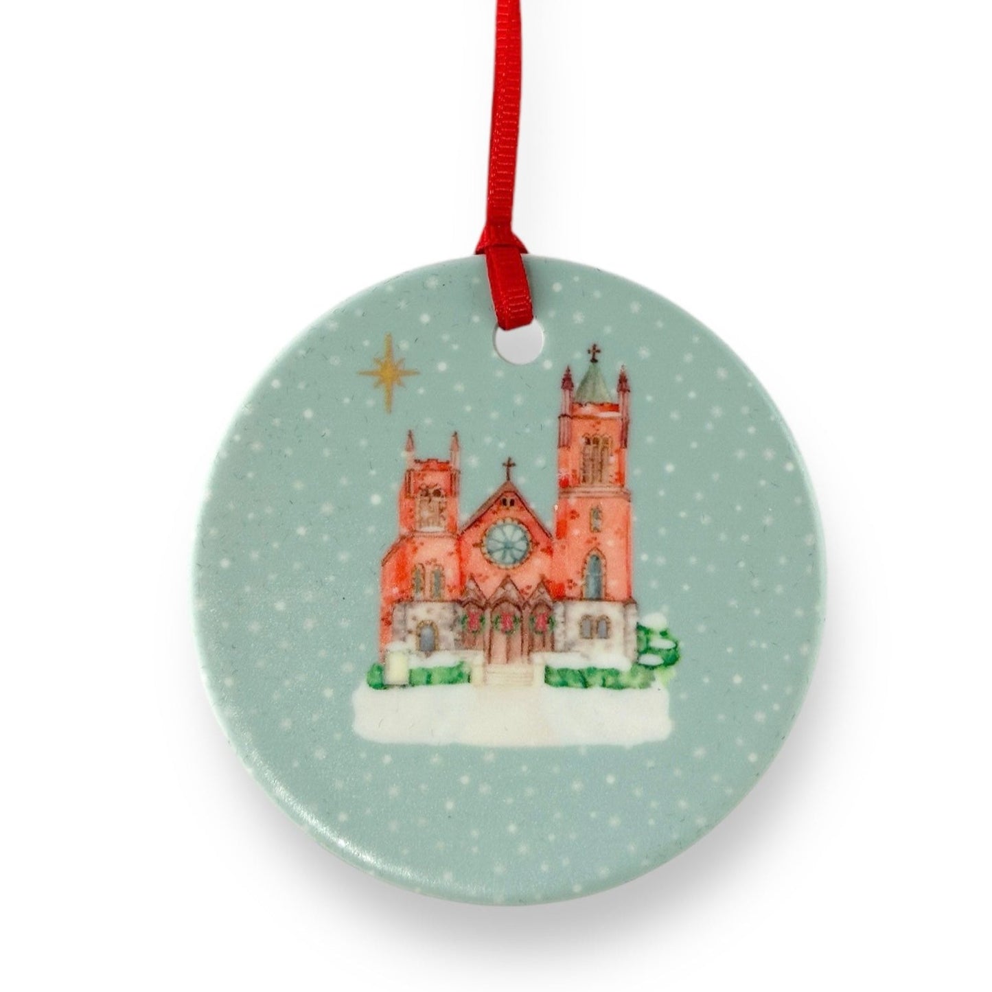 GROSSE POINTE - CLASSIC Christmas Ornament - St. Paul On The Lake - Lake St. Clair Blue