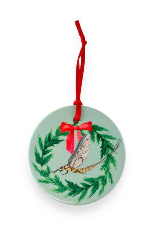 GROSSE POINTE - CLASSIC Christmas Ornament - Our Favorite First Sign of Summer - The Fish Fly - Lake St. Clair Blue