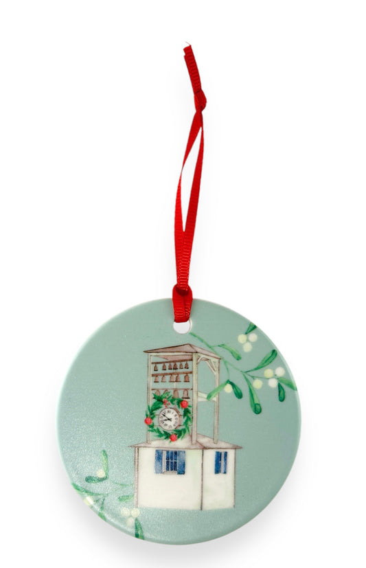 GROSSE POINTE - CLASSIC Christmas Ornament - The Historic Joy Bells - Lake St. Clair Blue