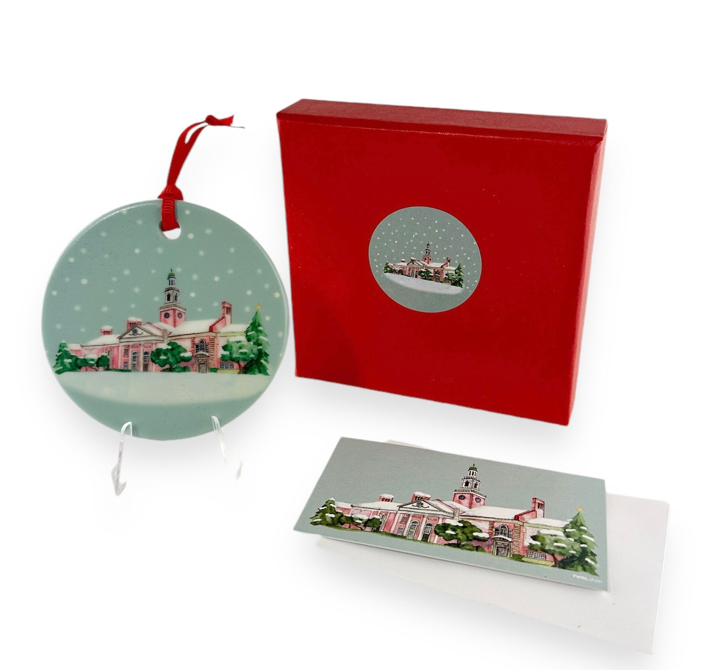 GROSSE POINTE - CLASSIC Christmas Ornament - Grosse Pointe South - Lake St. Clair Blue