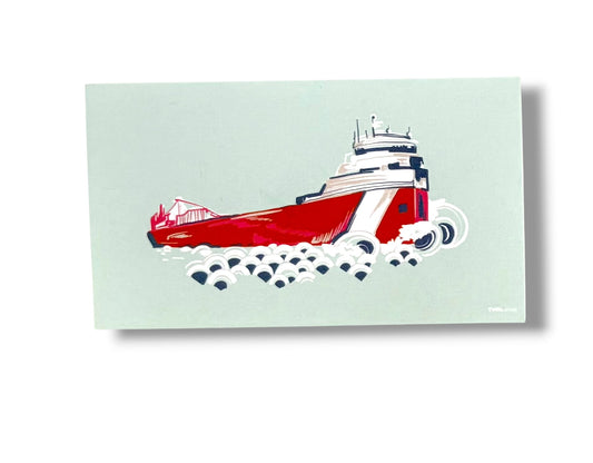 GROSSE POINTE - POP ART -  Freighters of Lake St. Clair - Gift Enclosure Cards