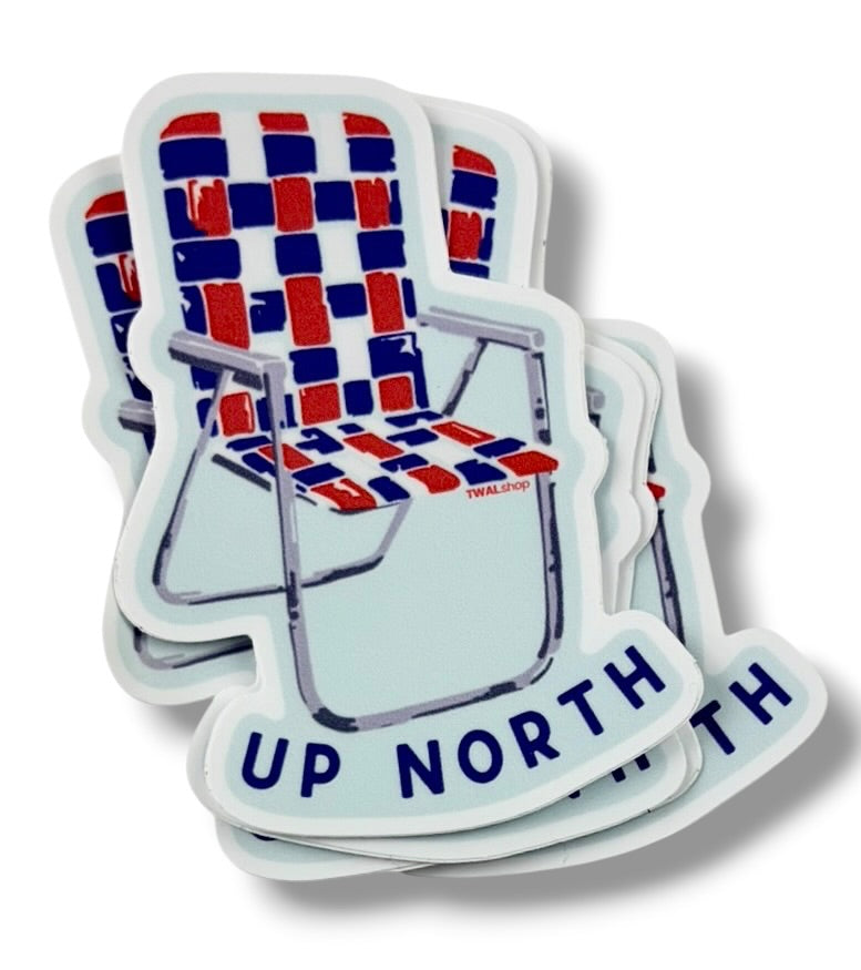 LAWN CHAIR - 3" Sticker | Great Lakes POP ART Collection