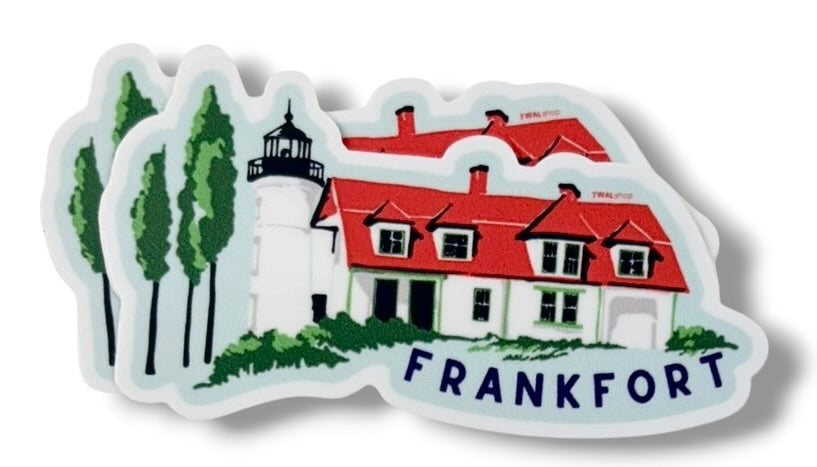 FRANKFORT - Point Betsie Lighthouse - 3" Sticker | Up North POP ART Collection