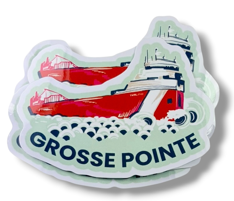 FREIGHTER - 3" Sticker | Grosse Pointe POP ART Collection