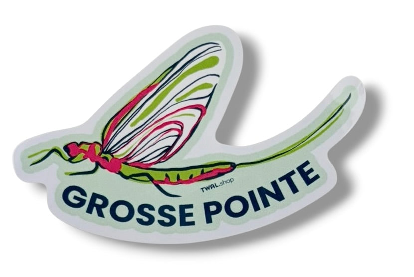 FISH FLY - 3" Sticker | Grosse Pointe POP ART Collection