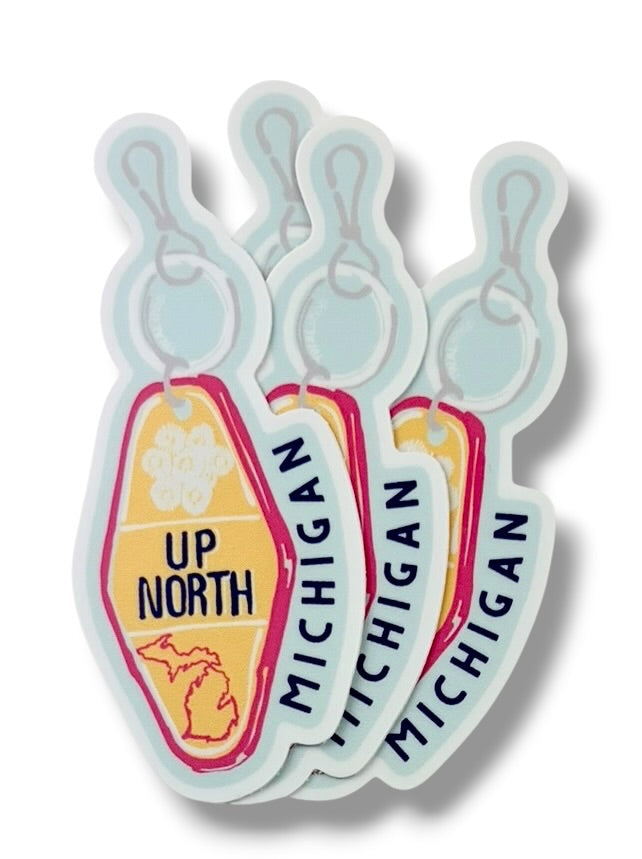 MOTEL KEY CHAIN - 3" Sticker | Great Lakes POP ART Collection