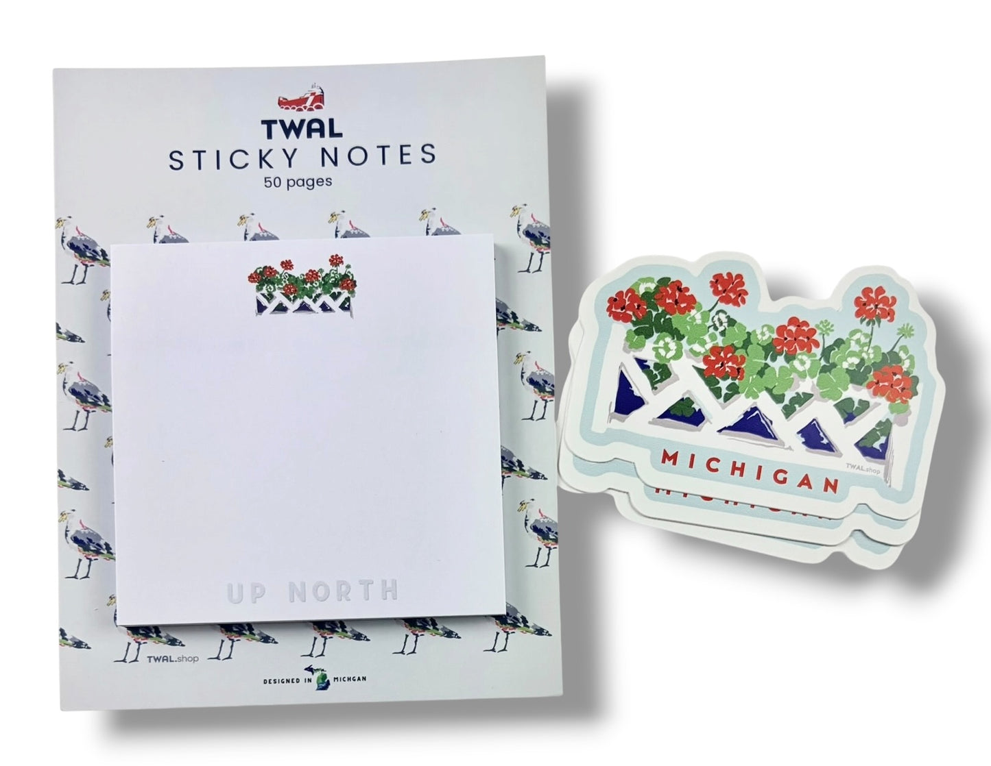 GERANIUMS - 3" Sticker | Great Lakes POP ART Collection