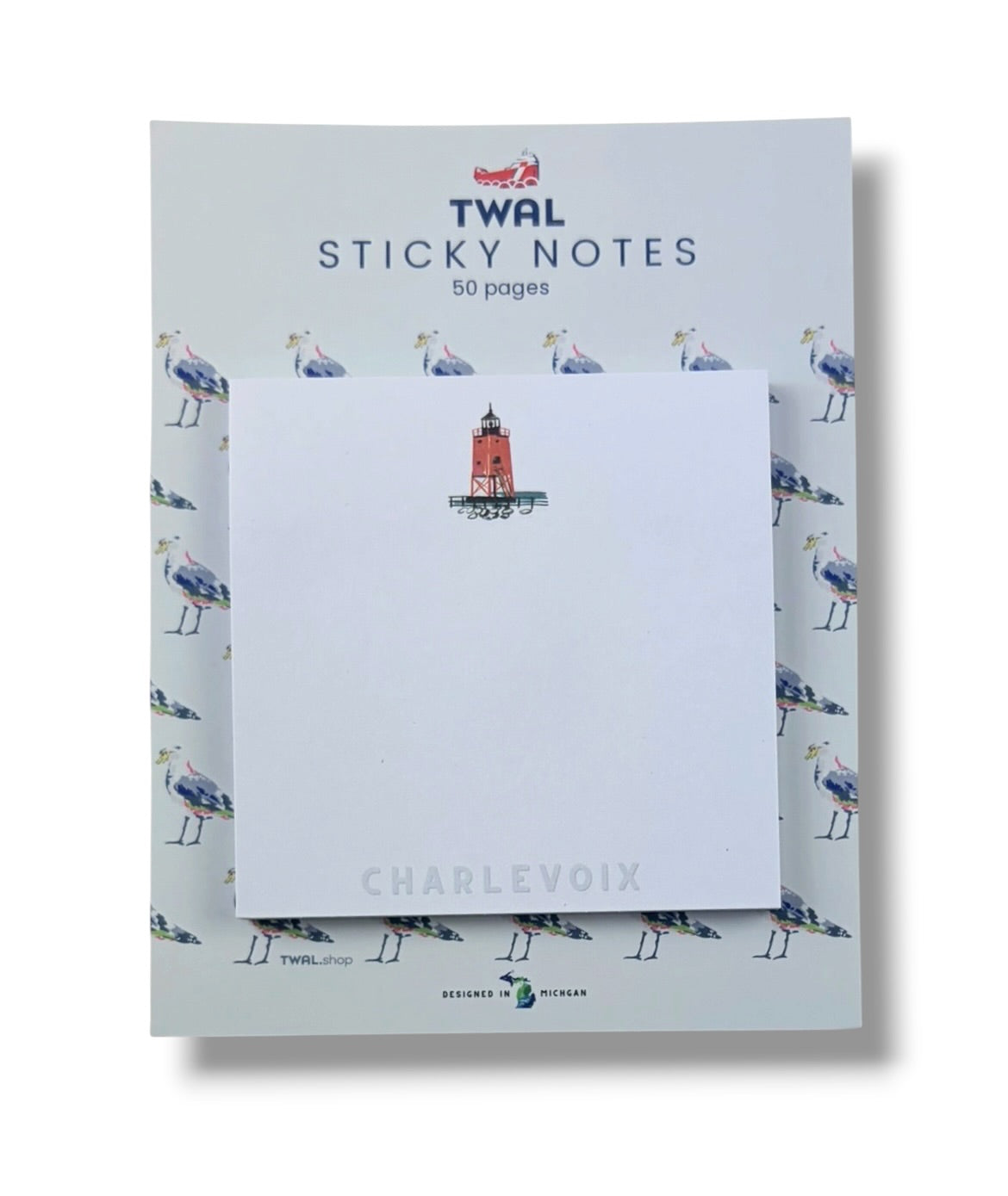 SOUTH PIER LIGHTHOUSE - 3x3" Sticky Notes | Charlevoix POP ART Collection