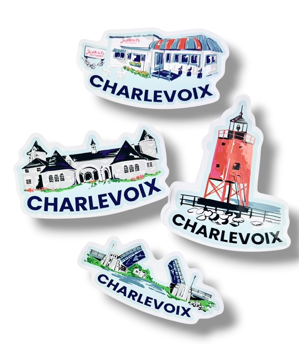 SOUTH PIER LIGHTHOUSE - 3" Sticker | Charlevoix POP ART Collection