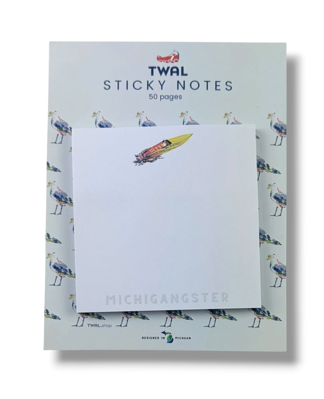CIGARETTE BOAT - 3x3" Sticky Notes | Great Lakes POP ART Collection
