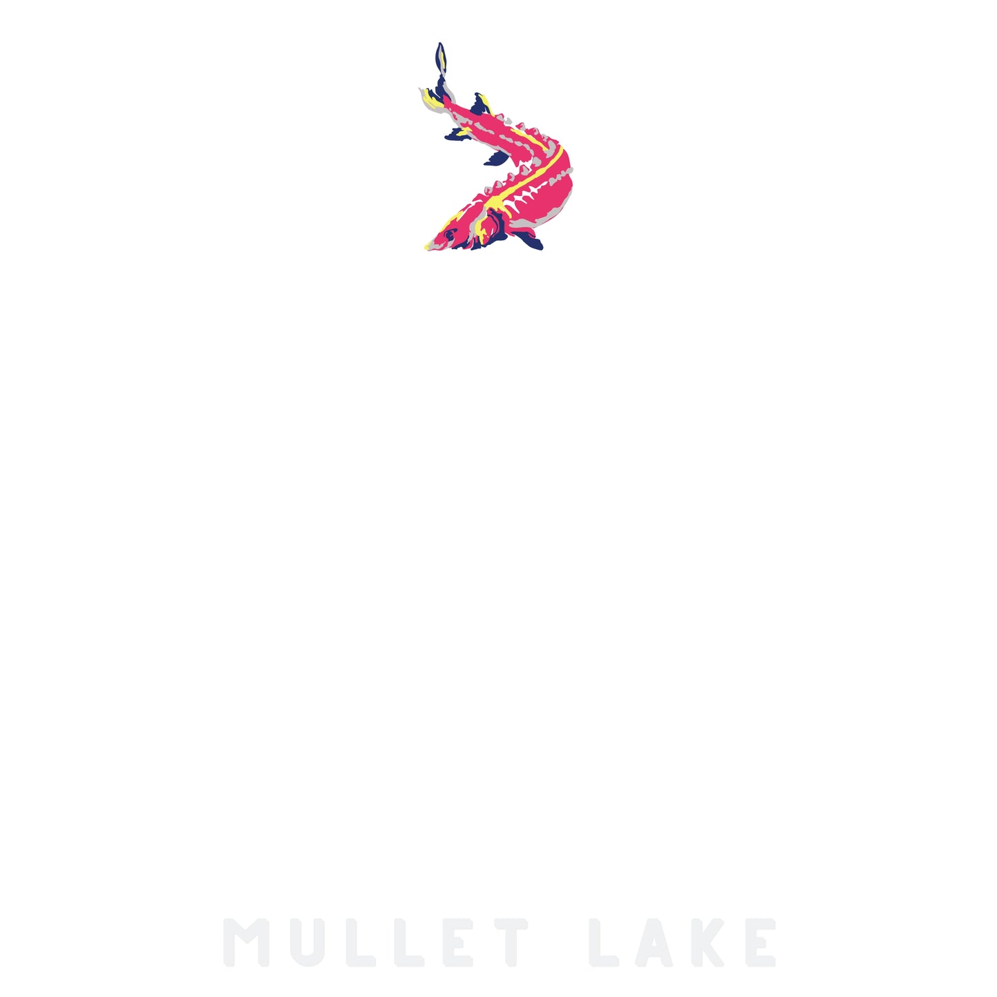 UP NORTH - POP ART PLACES - Mullett Lake - Lake Sturgeon - Sticky Notes