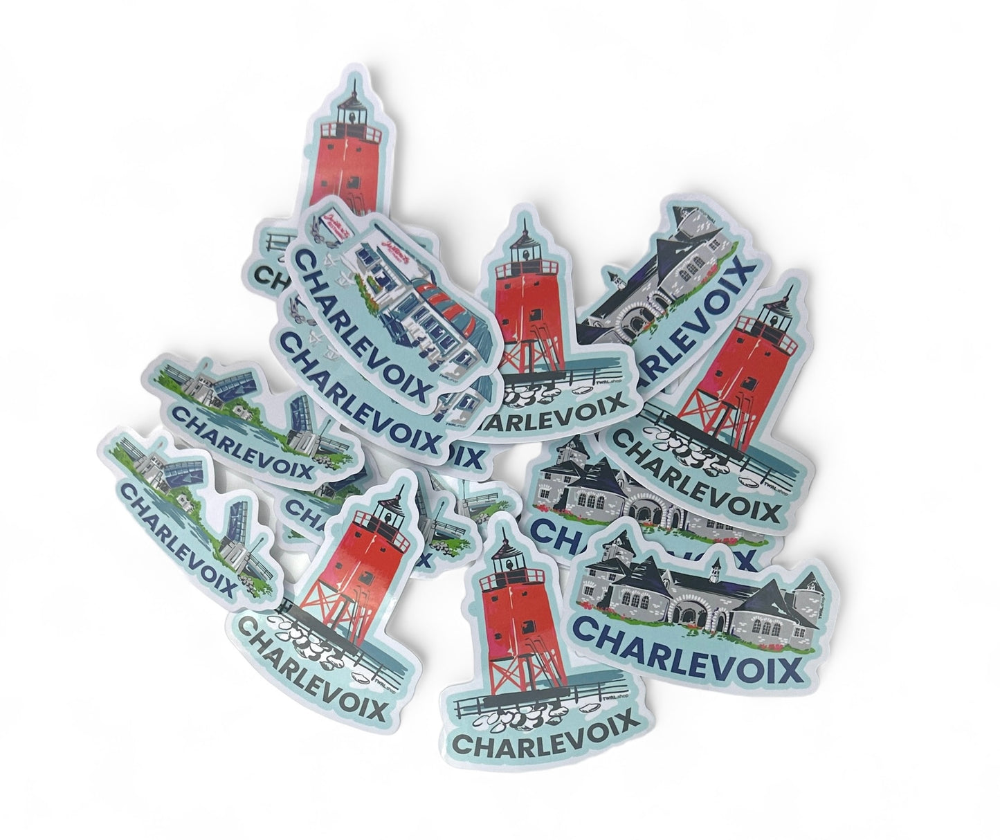 CHARLEVOIX - POP ART - 3" Vinyl Sticker - Castle Farms