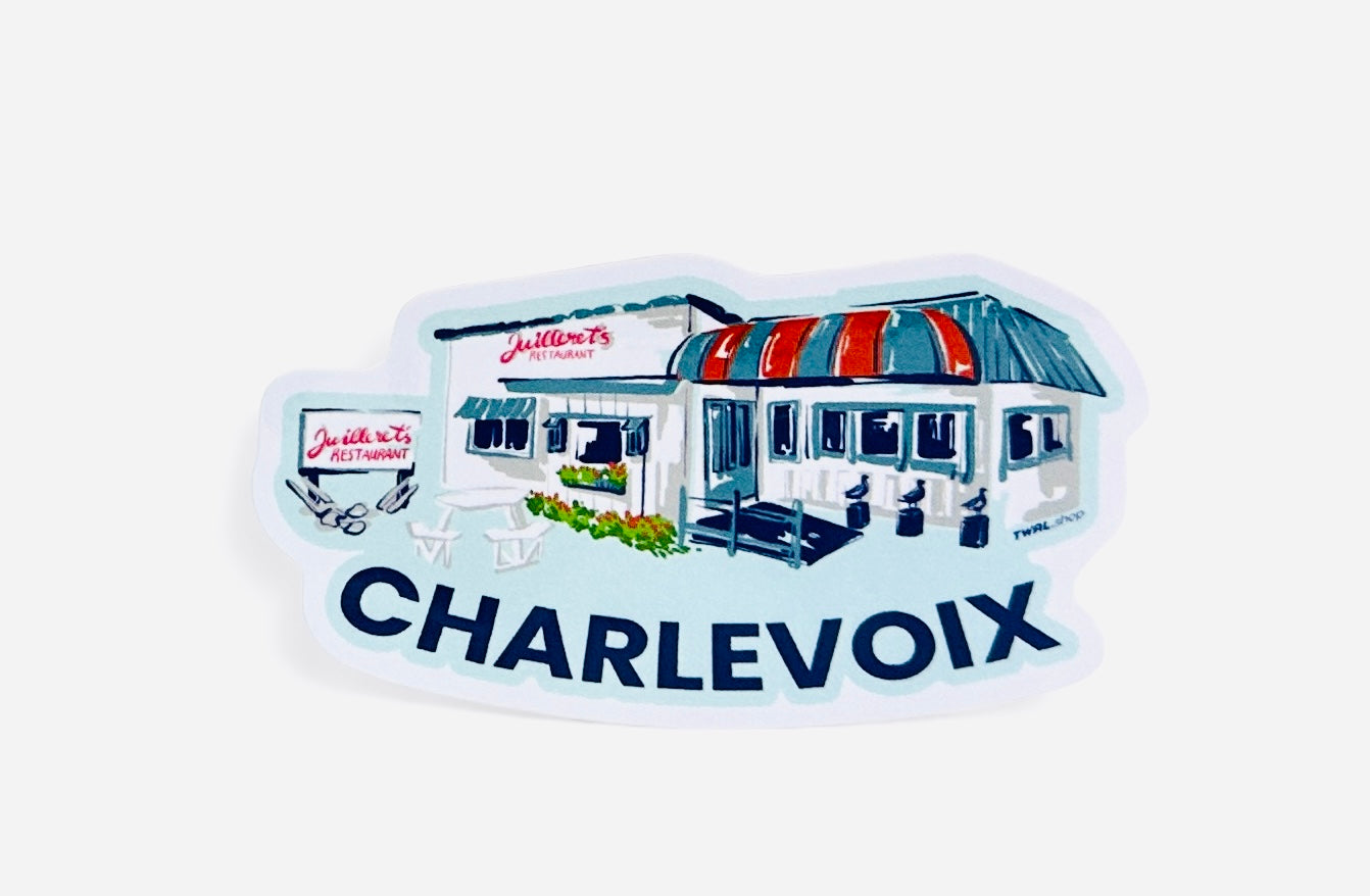 CHARLEVOIX - POP ART - 3" Vinyl Sticker - Juilleret's Restaurant