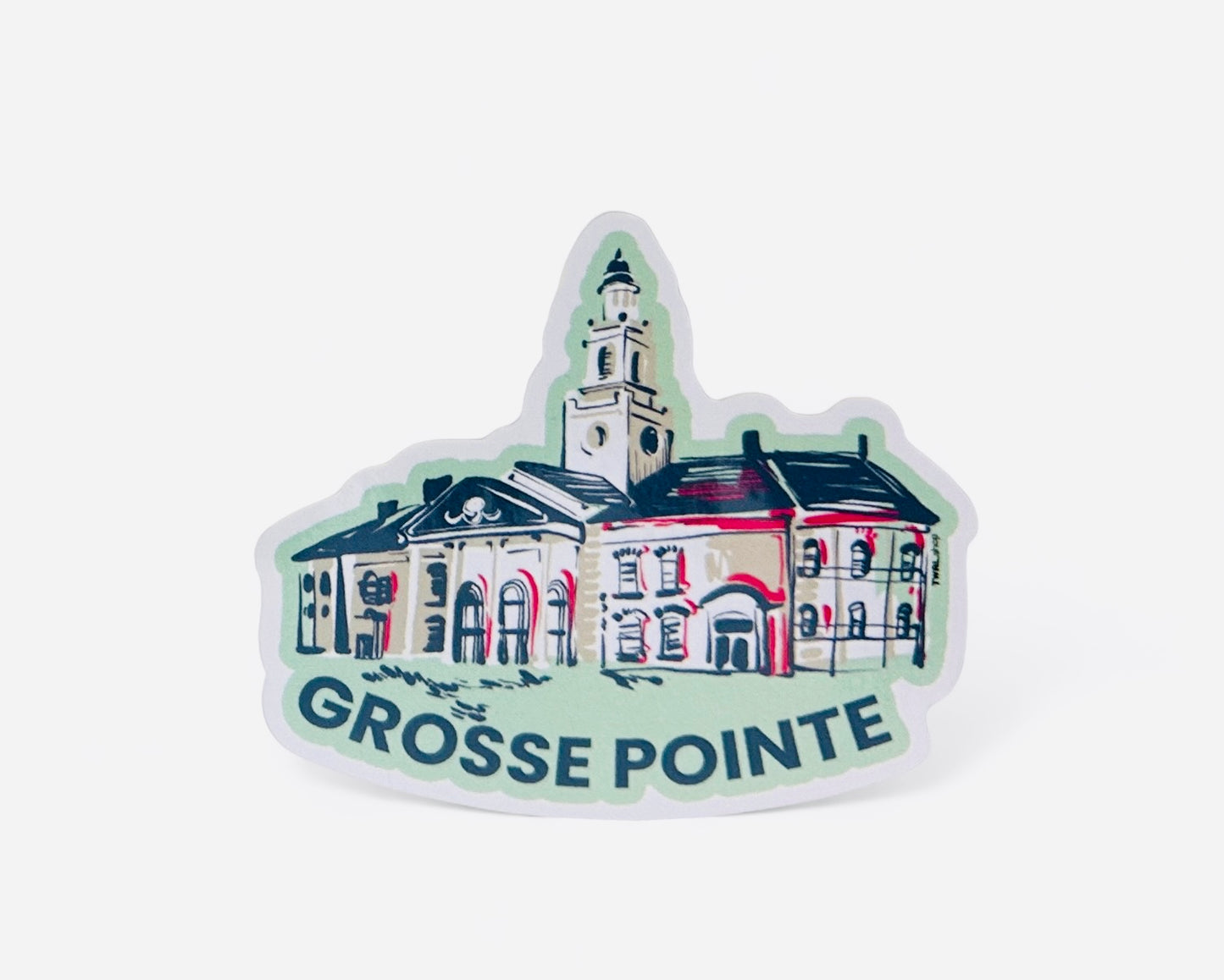 GROSSE POINTE - POP ART - 3" Vinyl Sticker - Grosse Pointe South