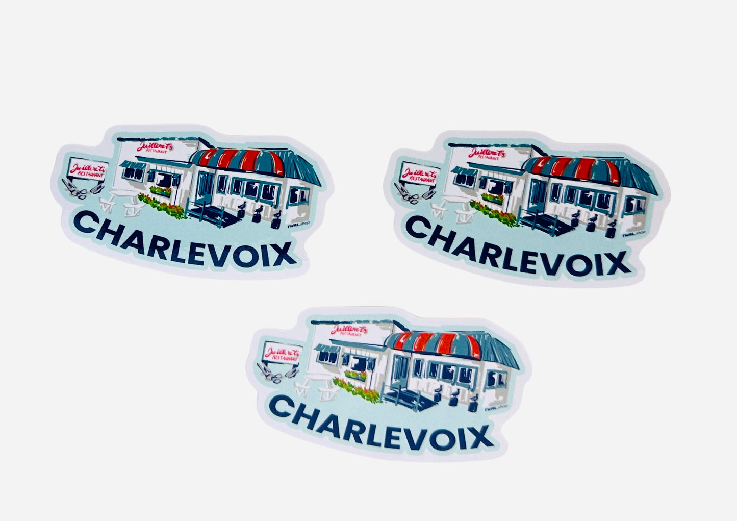 CHARLEVOIX - POP ART - 3" Vinyl Sticker - Juilleret's Restaurant