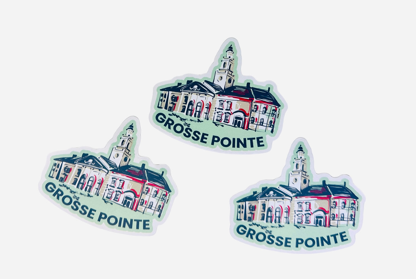 GROSSE POINTE - POP ART - 3" Vinyl Sticker - Grosse Pointe South