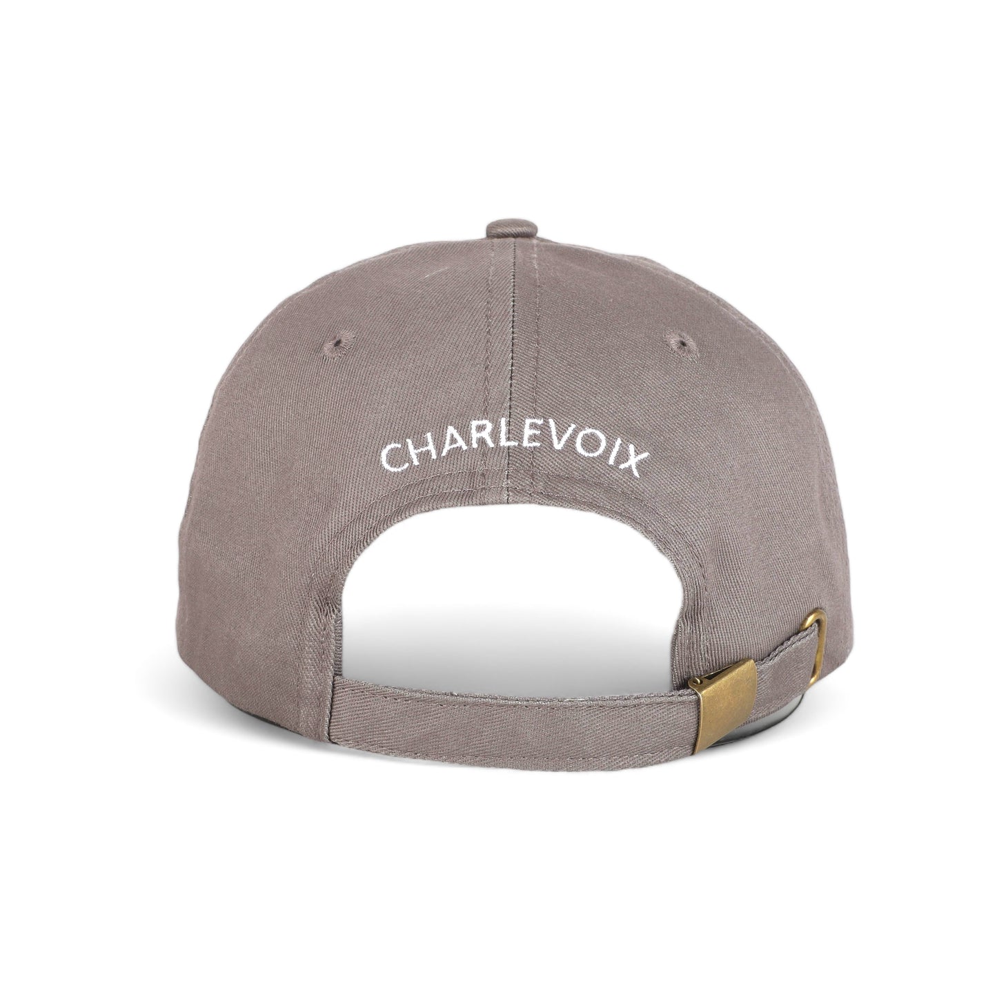 CHARLEVOIX - POP ART - 100% Cotton Twill Embroidered Baseball Hat - The Bridge - Petoskey Gray