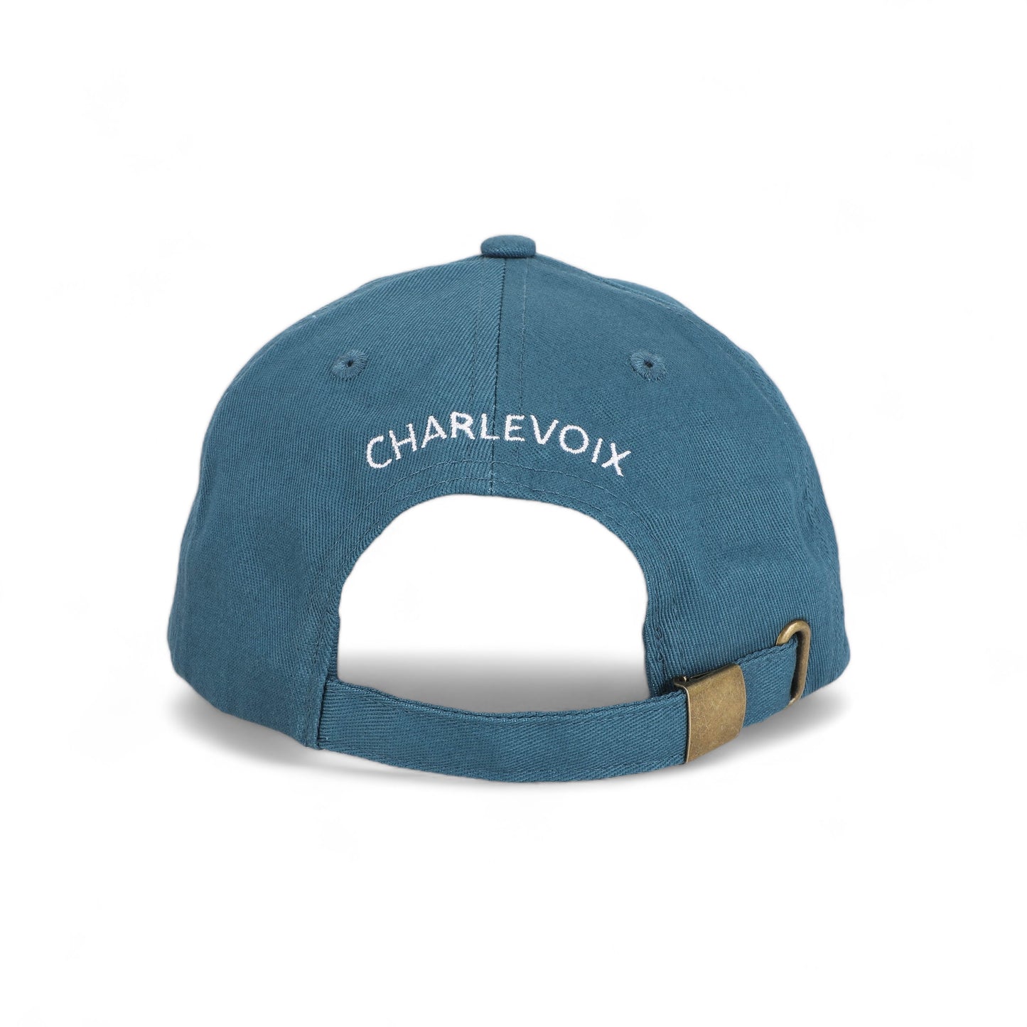 CHARLEVOIX - POP ART - 100% Cotton Twill Embroidered Baseball Hat - The Lighthouse - Lake Michigan Blue