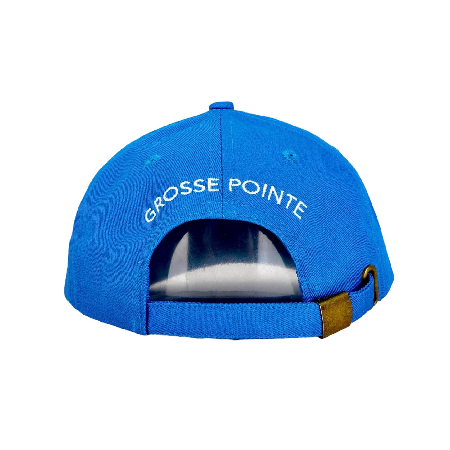 GROSSE POINTE - POP ART - 100% Cotton Twill Embroidered Baseball CHILD Hat -  The Fish Fly - Parks Pool Blue