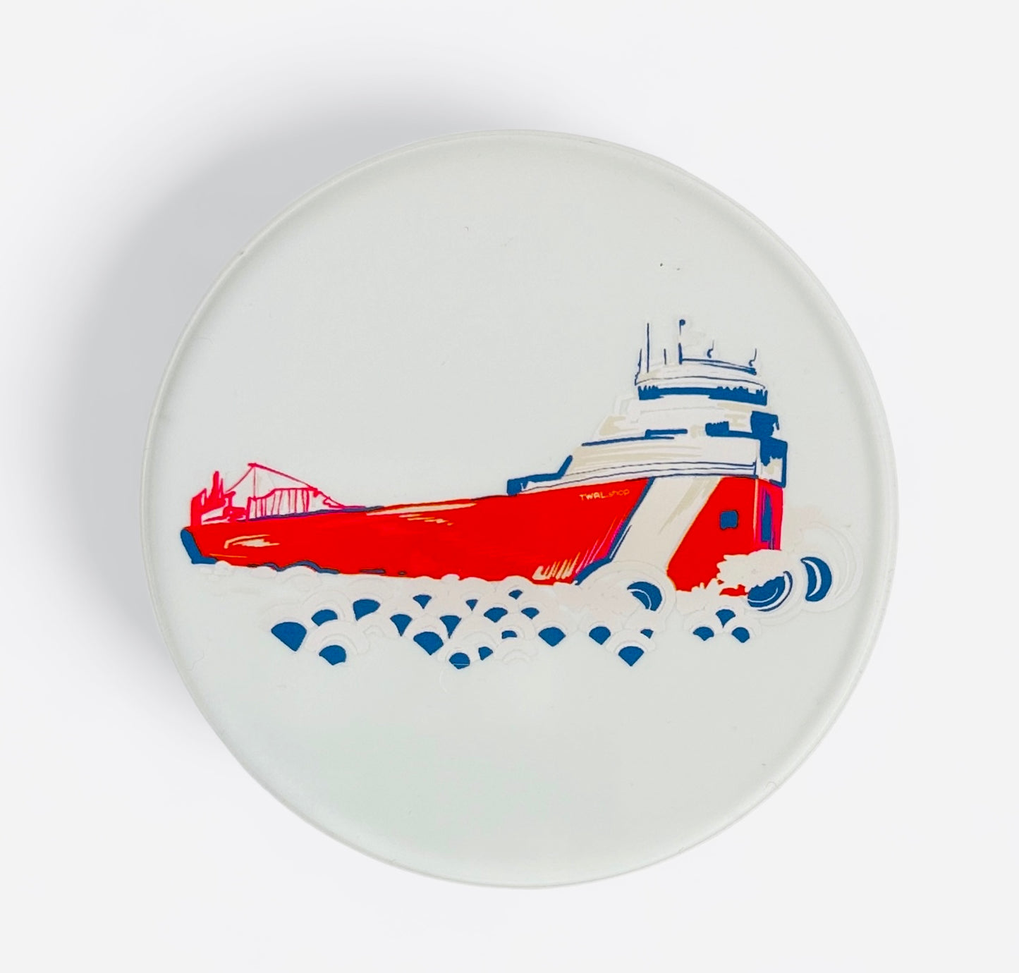 GROSSE POINTE - POP ART - Lucite Coasters - Set of 4