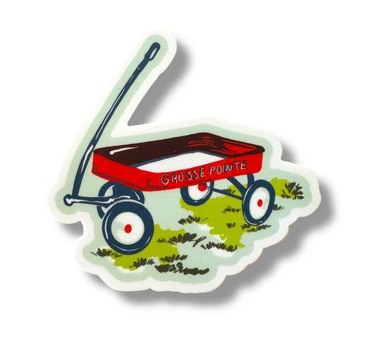 GROSSE POINTE - POP ART - 3" Vinyl Sticker - The Wagons of the Pointes' Parks
