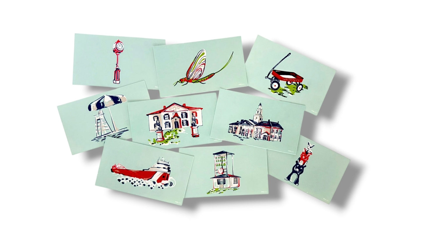 FREIGHTER - 3.5 x 2" Gift Enclosure Cards | Grosse Pointe POP ART Collection
