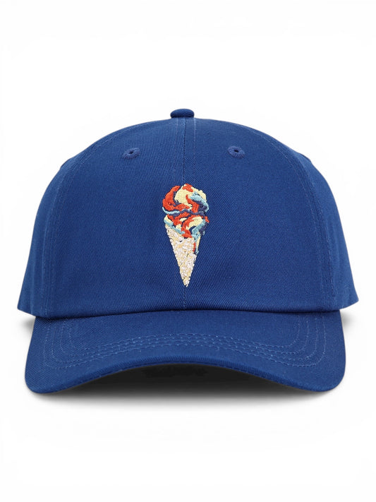 PRE-ORDER: UP NORTH - POP ART ICONS - 100% Cotton Baseball Hat - Superman Ice Cream - Cobalt Coast Blue