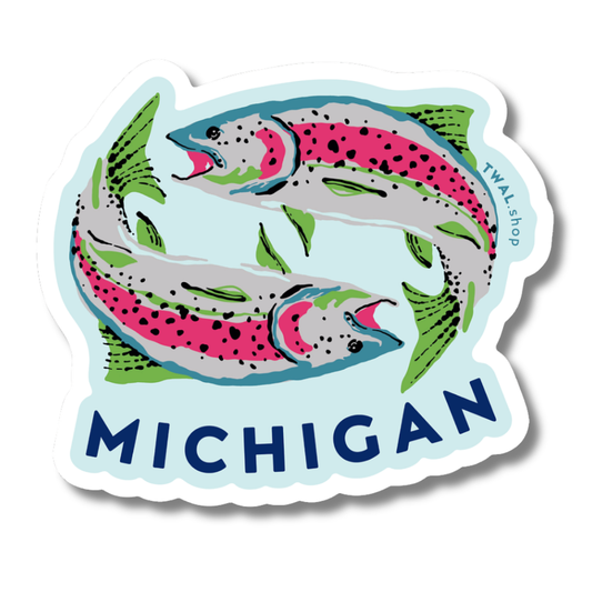UP NORTH - POP ART ICONS - Michigan Rainbow Trout - Sticker